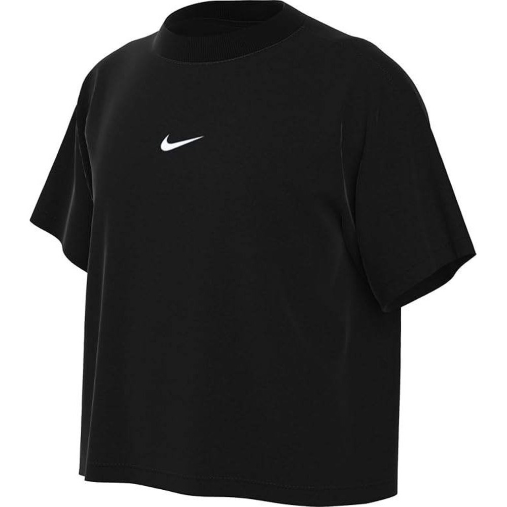 Nike Girls Sportswear Essential Oversized T-Shirt Black Short Sleeve Tee CZ5730